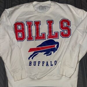 Buffalo Bills White Crewneck